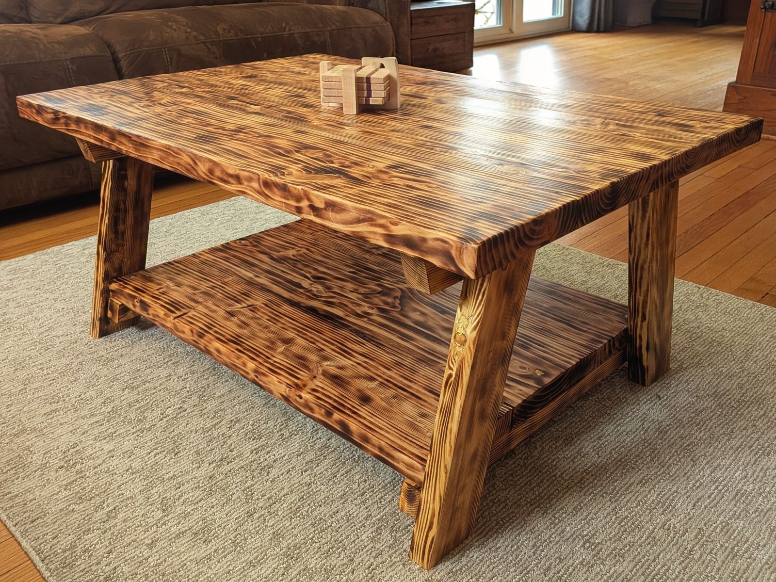 Burnt Coffee Table